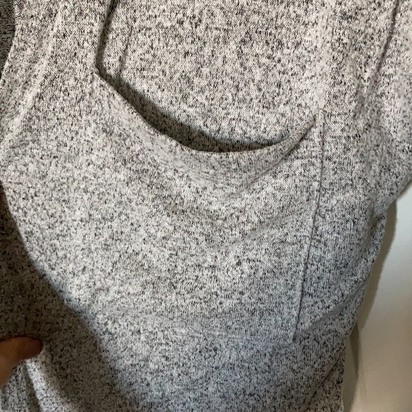 — Small Gray Amelia James Cardigan with Pockets - Picture 3 of 5